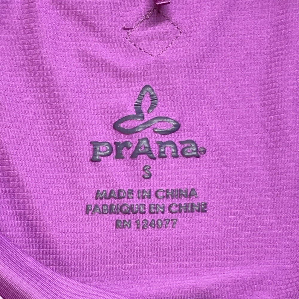Prana Womens Top S Geometric Performance Stretch Activewear Casual Pullover Yoga - Picture 7 of 10